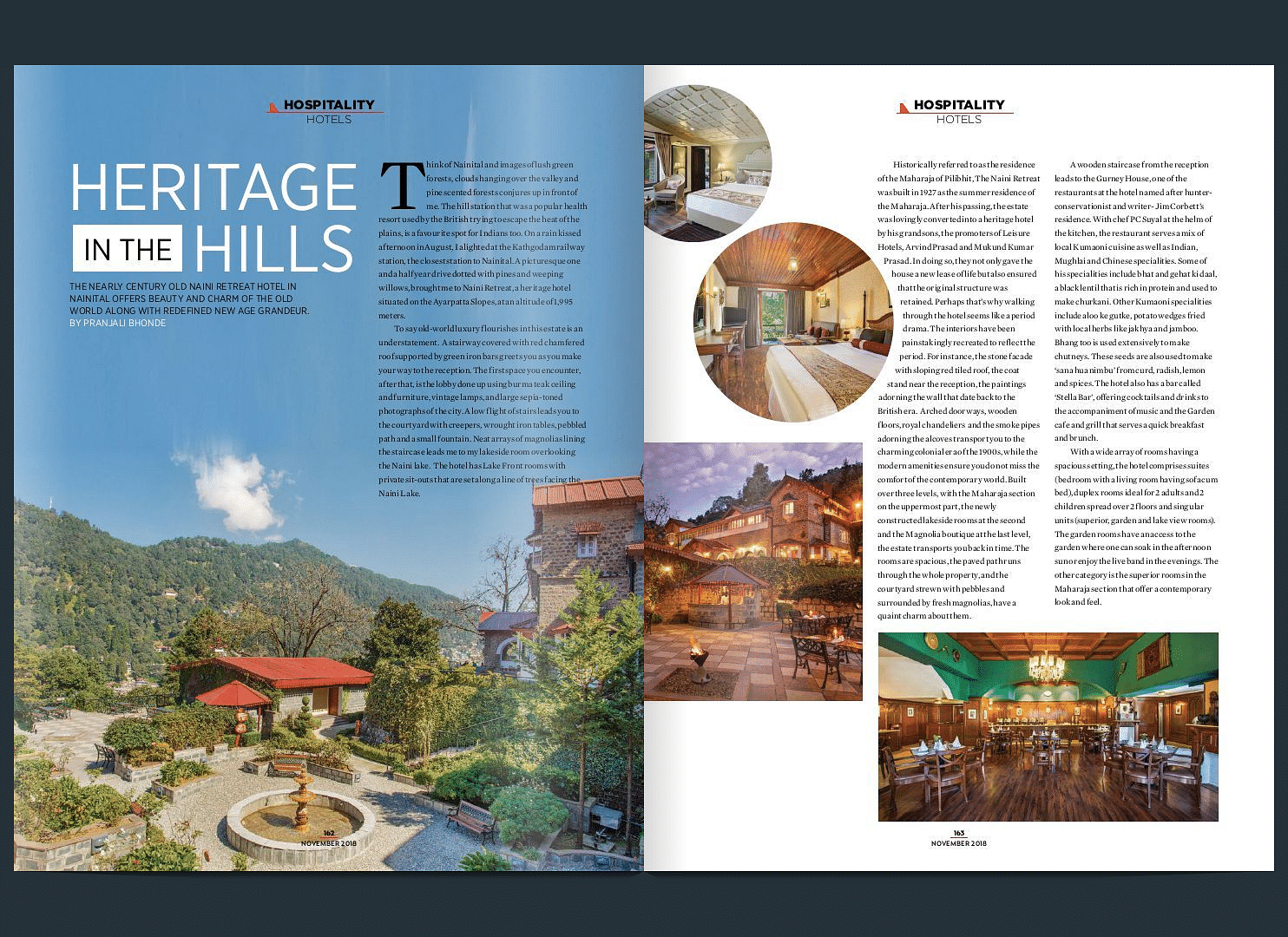 Heritage tourism magazine showcasing hill resorts and hotels