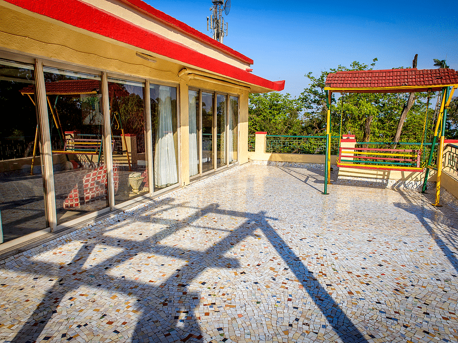 Picture of  the terrace of roytal suit  in day time - Adamo Resort Matheran