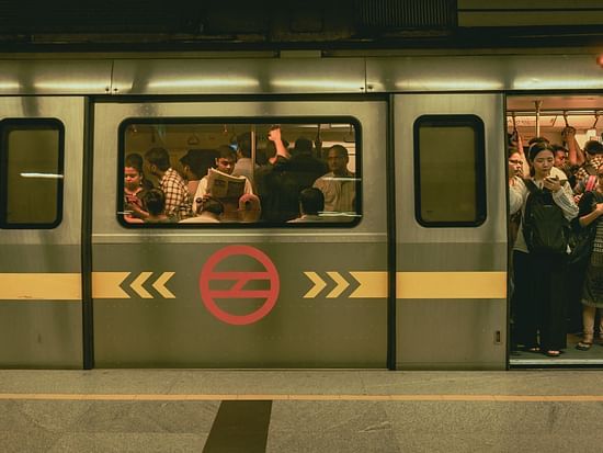 People travelling in a metro