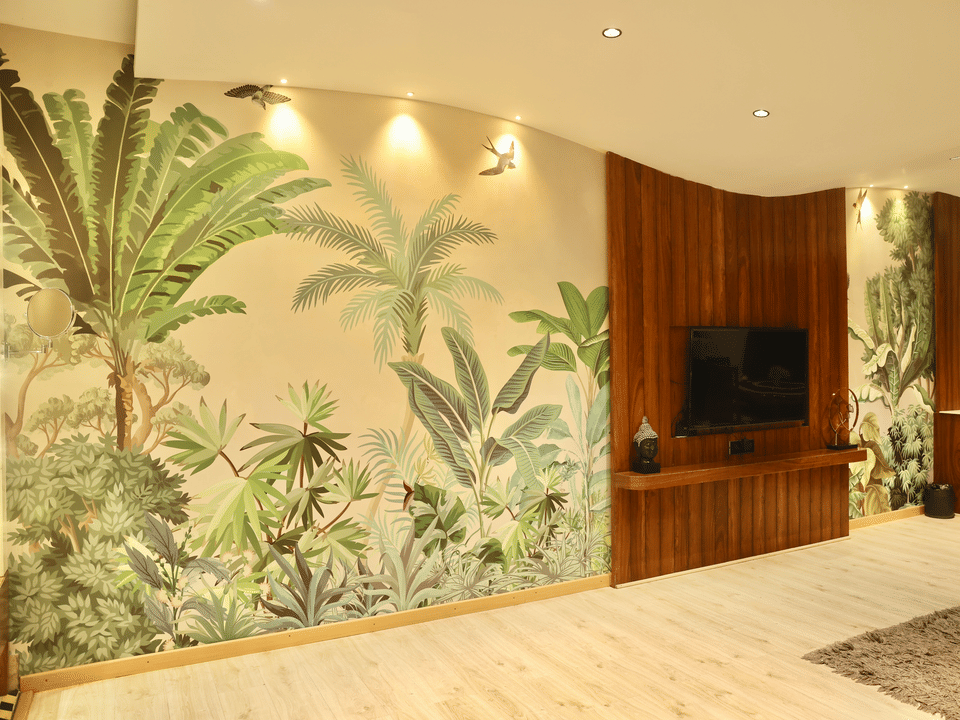 Club Suite, Mural wall and television console
