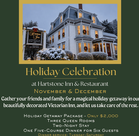  Hartstone Inn Holiday Getaway