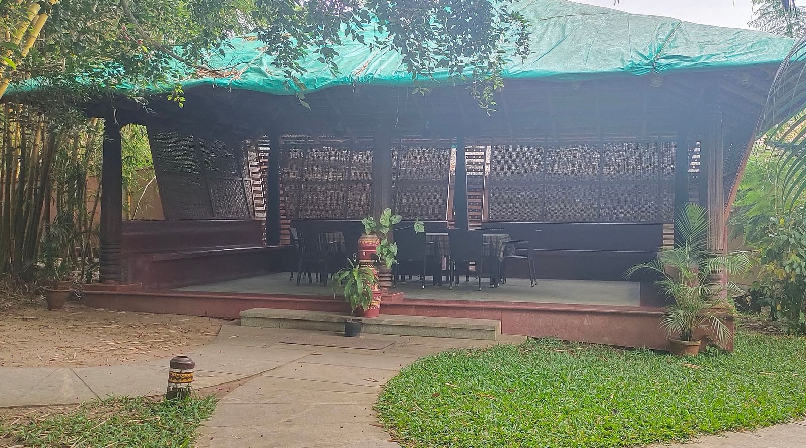image of the enchanted ficus meeting venue to host memorable open air meetings at hoysala village resort, hassan