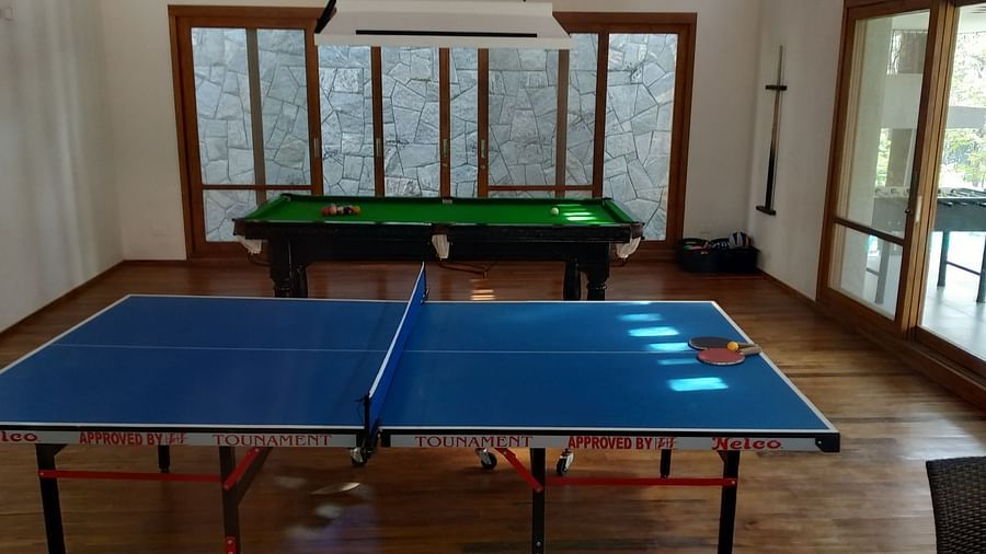 The Birchwood Retreat - view of the activity centre with provision for table tennis