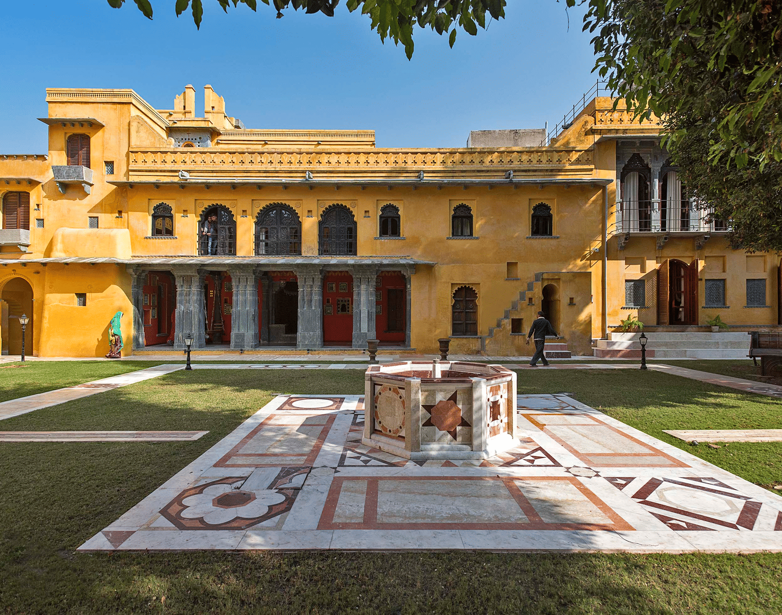 temple courtyard