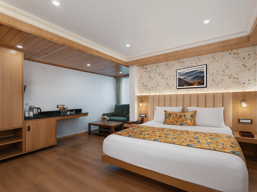 Deluxe room with sofa cum bed