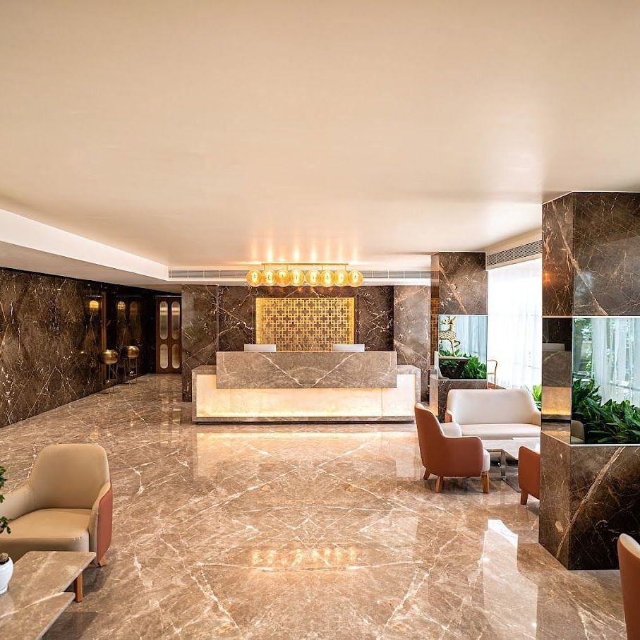Image of the Lobby and reception at Visthara - Urban Boutique Hotel, Bangalore