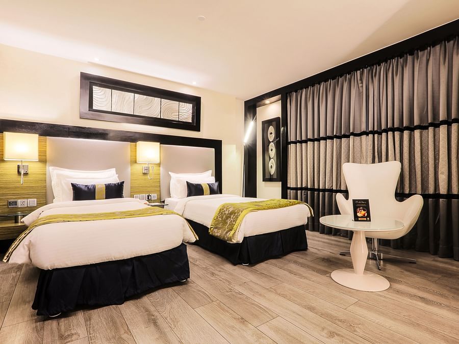 The Empresa Boutique Hotel - twin beds offered at the Executive Twin room in Andheri