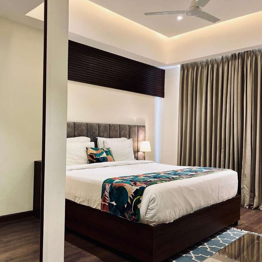 comfort room with king sized bed at Aura Boutique Hotel, Udaipur