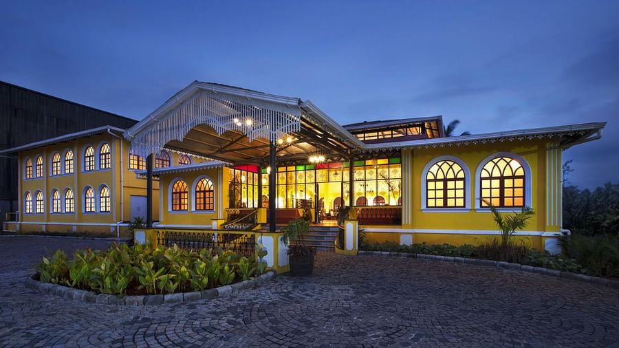 facade of heritage village resort and spa