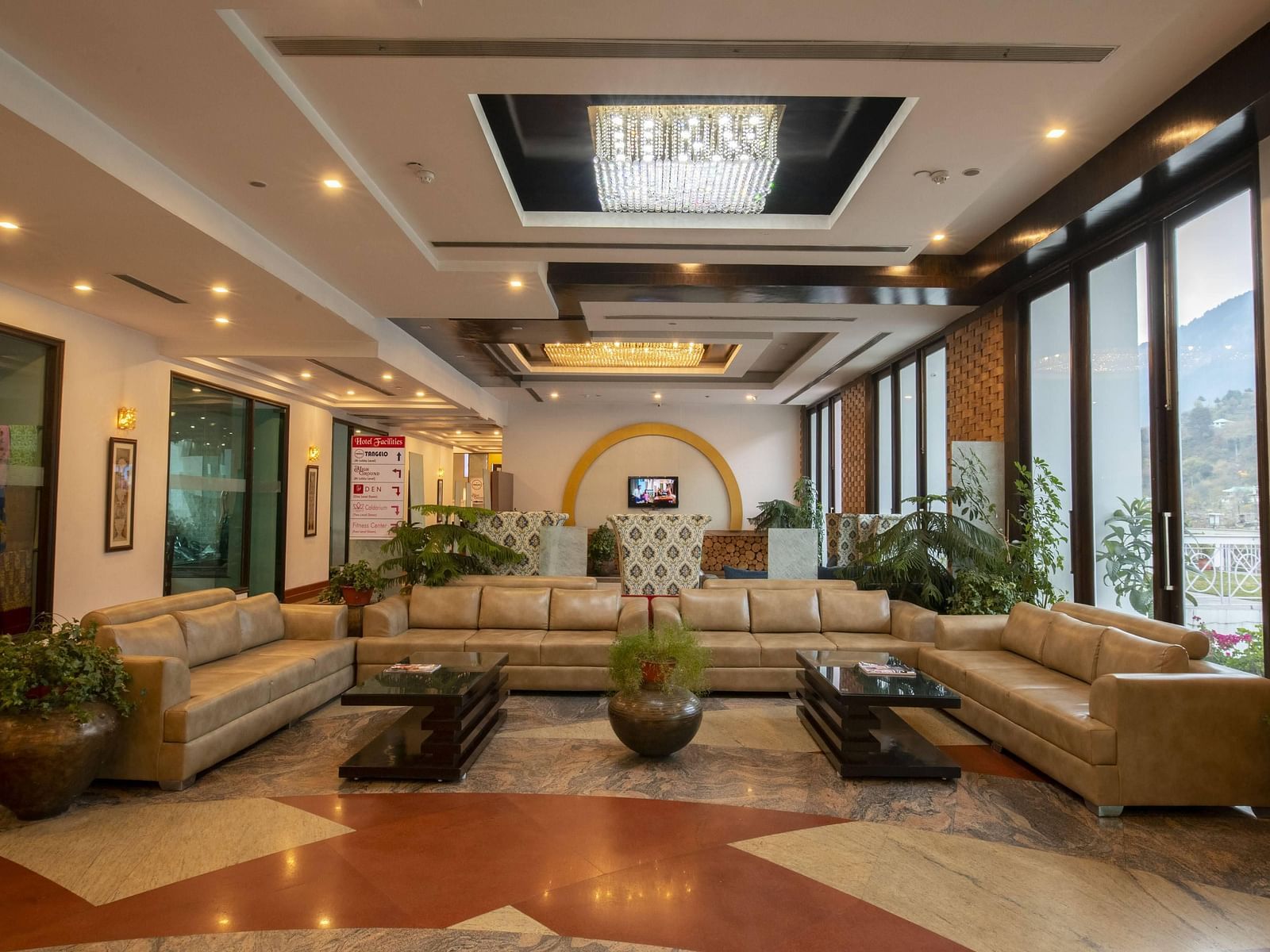 The lobby at Mastiff Grand Manali
