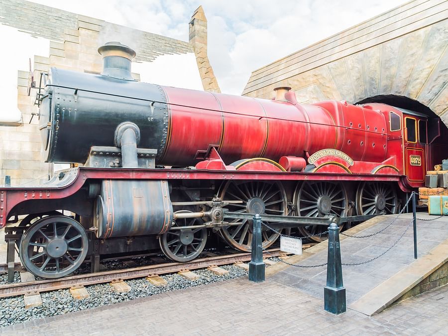 A vintage steam locomotive displayed at the Mysore Railway Museum.