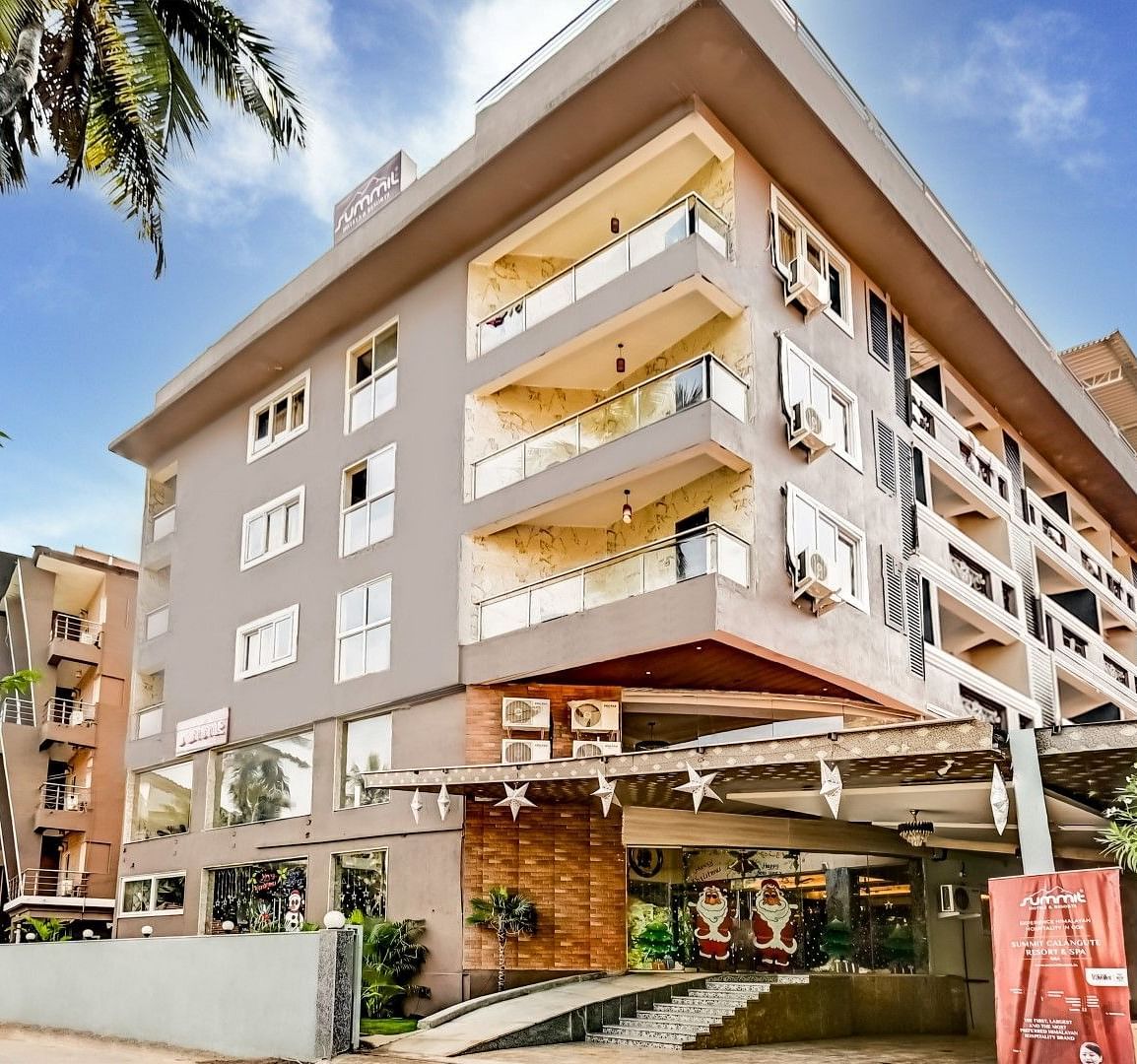 Facade view of the Summit Calangute Resort & Spa