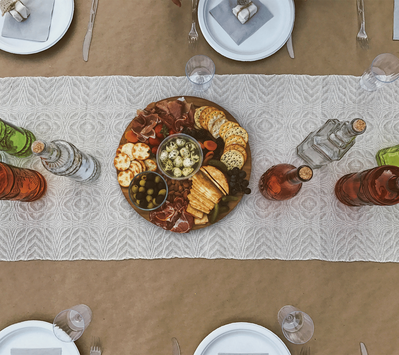 Lime Tree Hotel Golf Course Extension Road Gurgaon - Food on the table with cutlery and water bottels