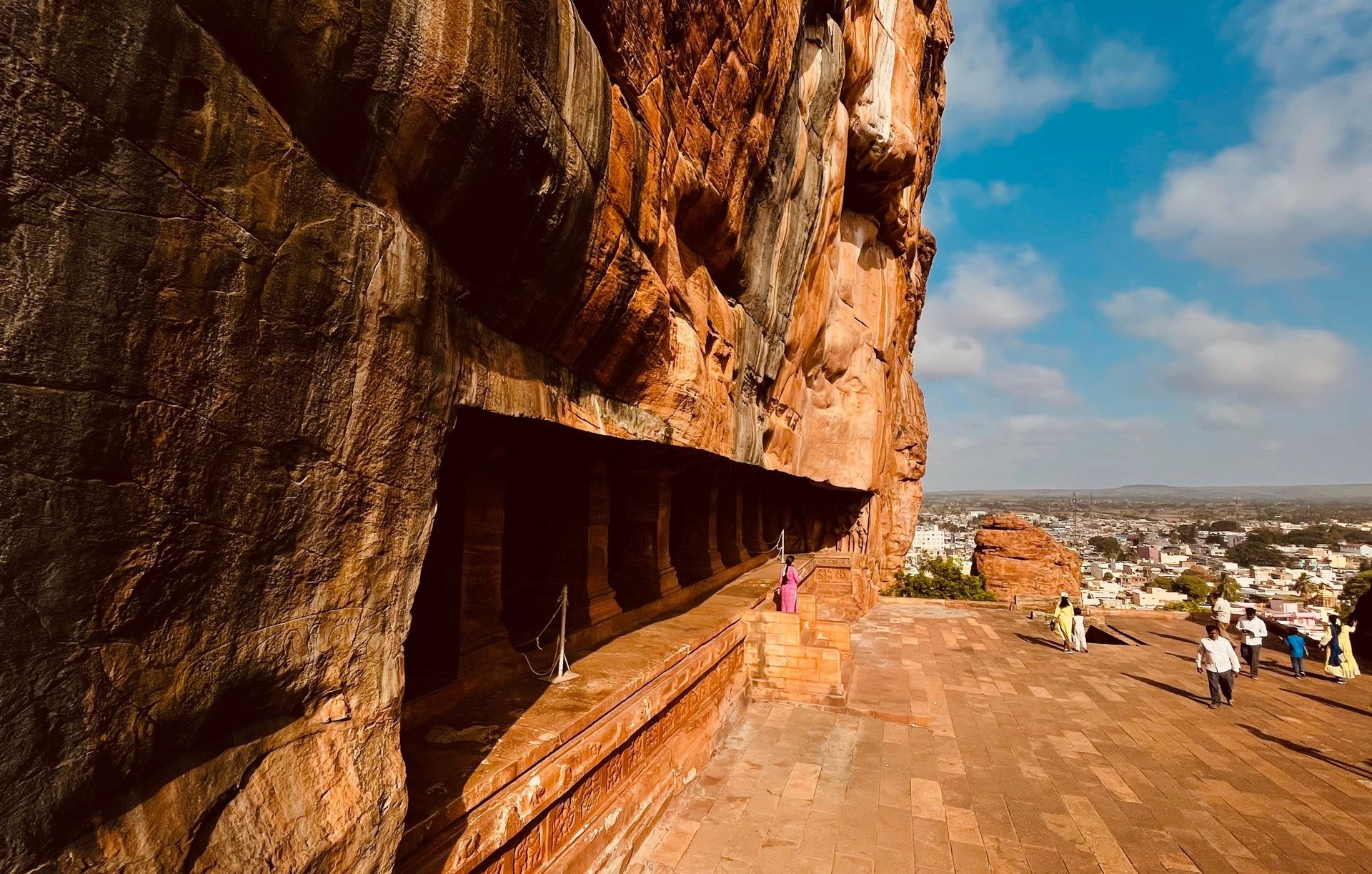Badami Cave Temples with ancient rock-cut architecture.
