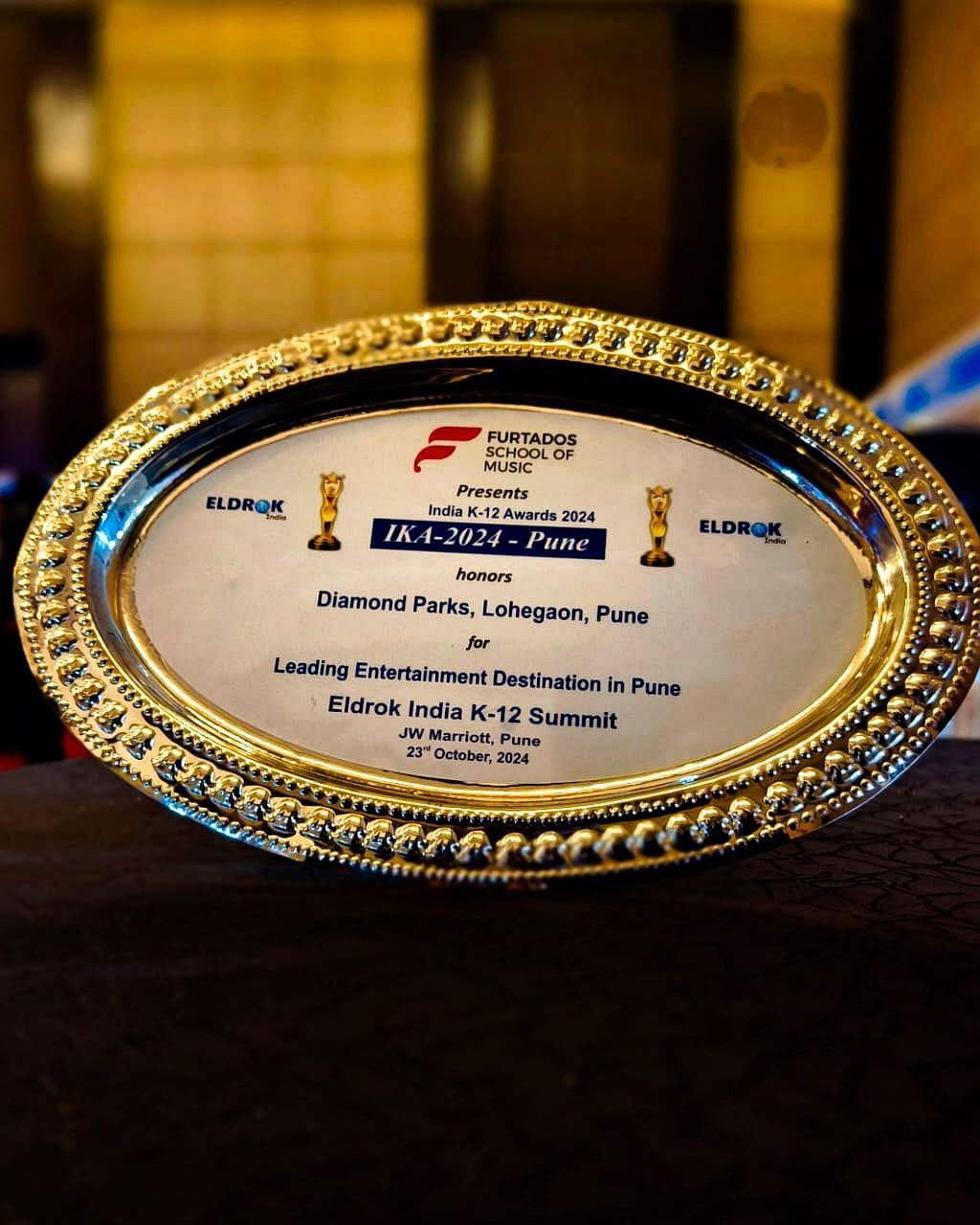 A close view of the Eldrok Award 