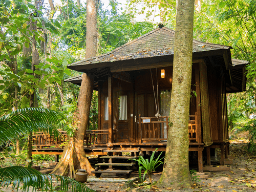 Air-conditioned Andaman Villas in Andaman at Barefoot at Havelock surrounded by greenery
