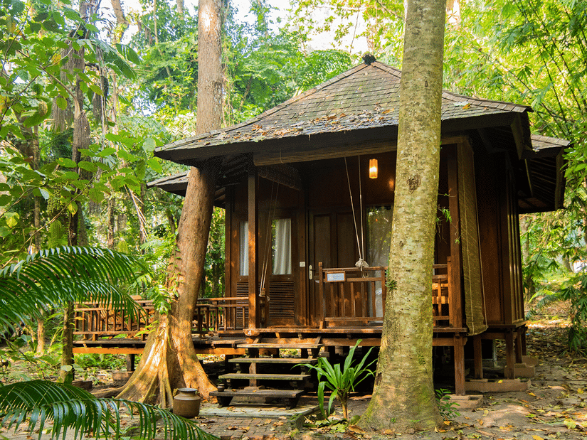 Air-conditioned Andaman Villas in Andaman at Barefoot at Havelock surrounded by greenery
