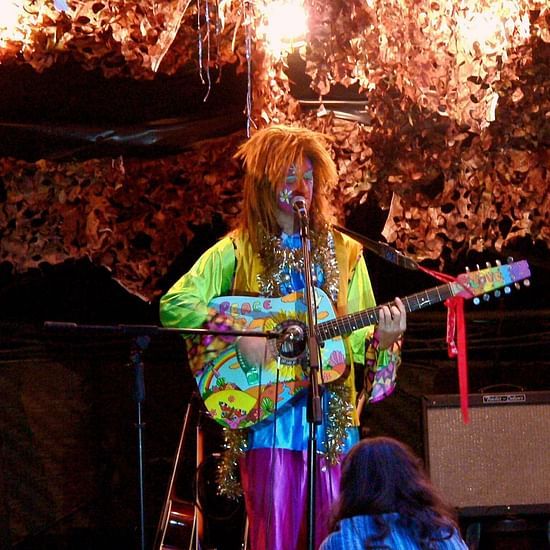 a performer on stage