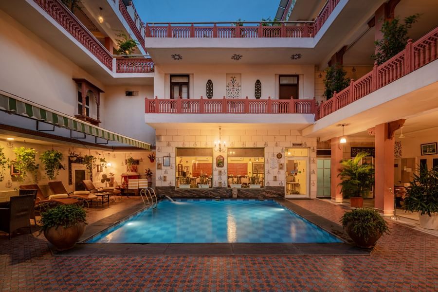 Pool - Boutique Hotel in Jaipur-Suryaa Villa - 1