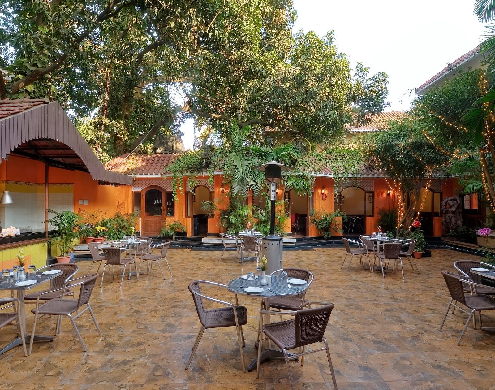 outdoor seating space of the restaurant - Mayfair, Rourkela