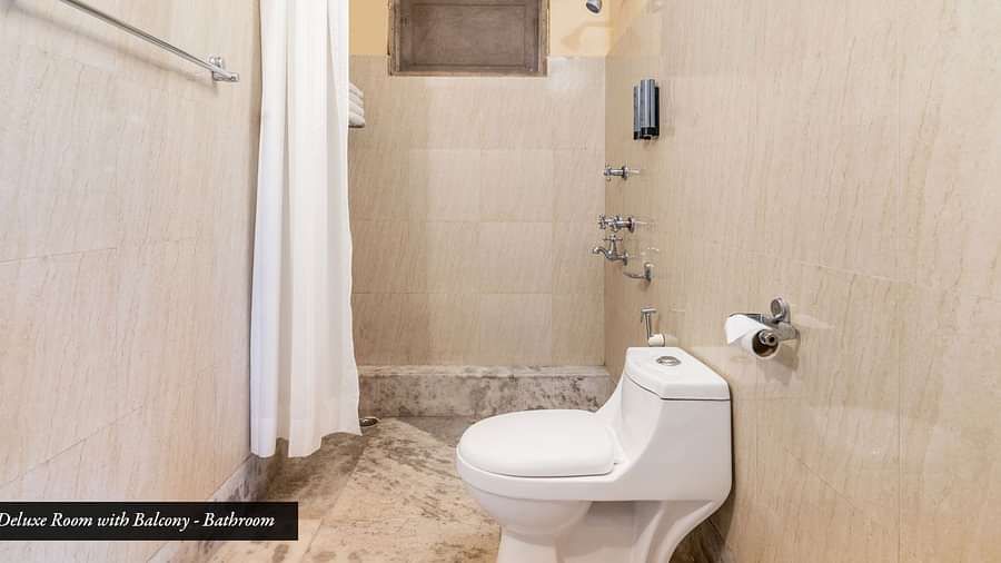 Image of a washroom with modern amenities at at Summit Tashi Ghang Heritage Resort, Pelling
