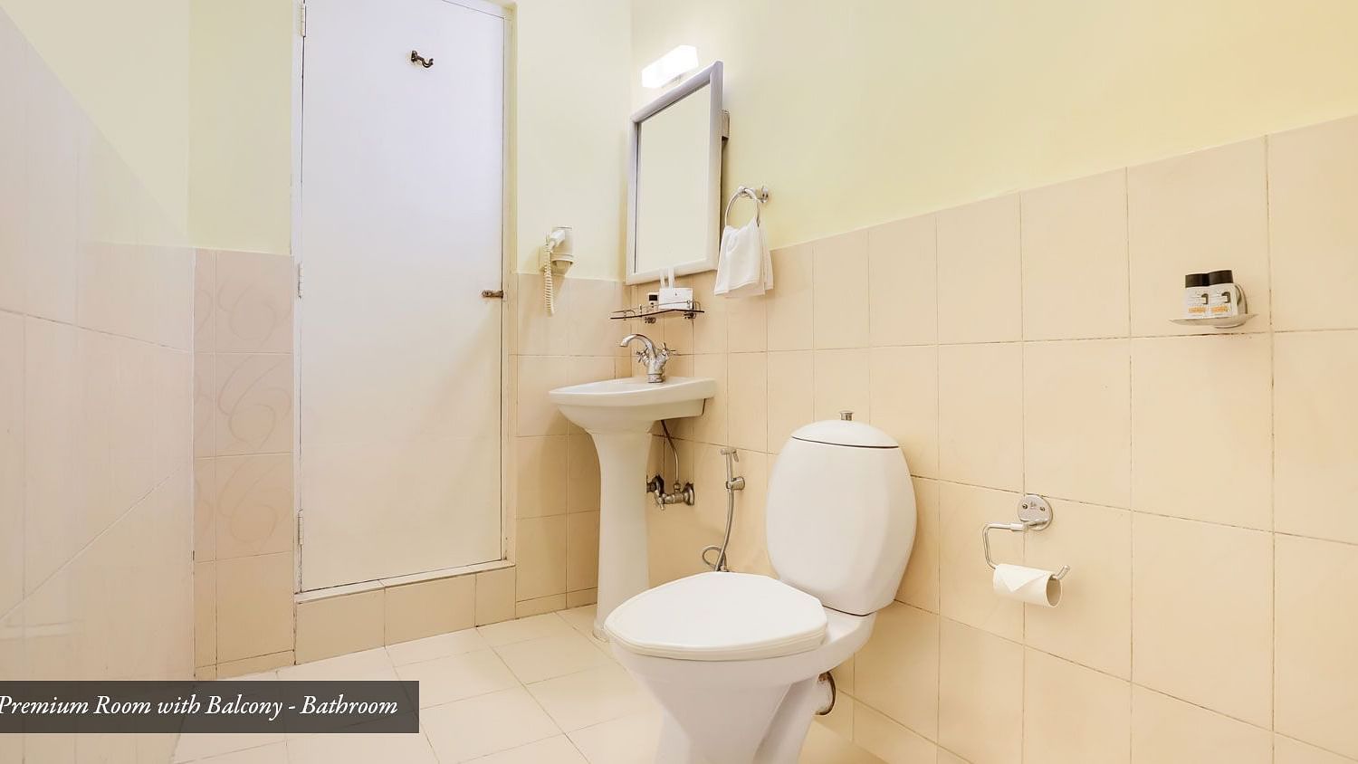 A commode, wash basin, and a mirror on the wall | Summit Newa Regency & Spa, Pelling