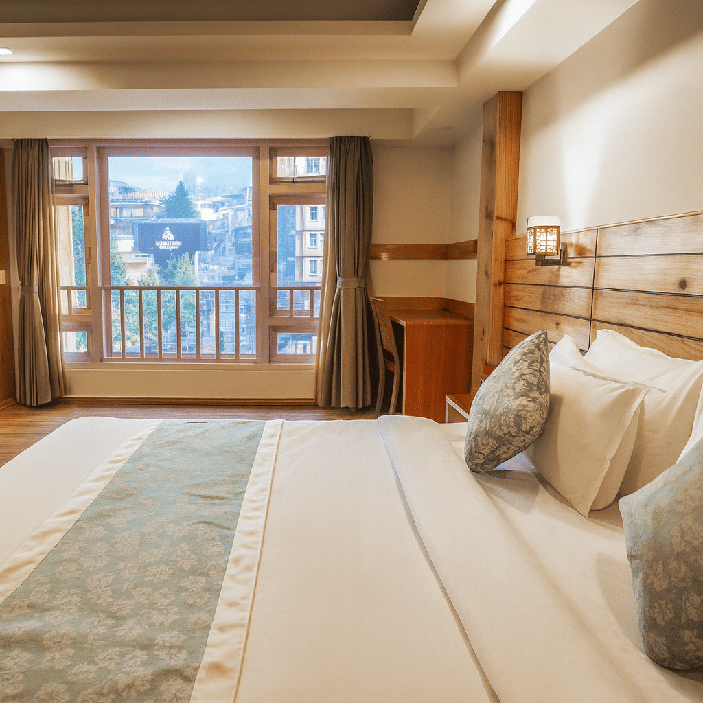 Luxury 3-star hotel room in Gangtok