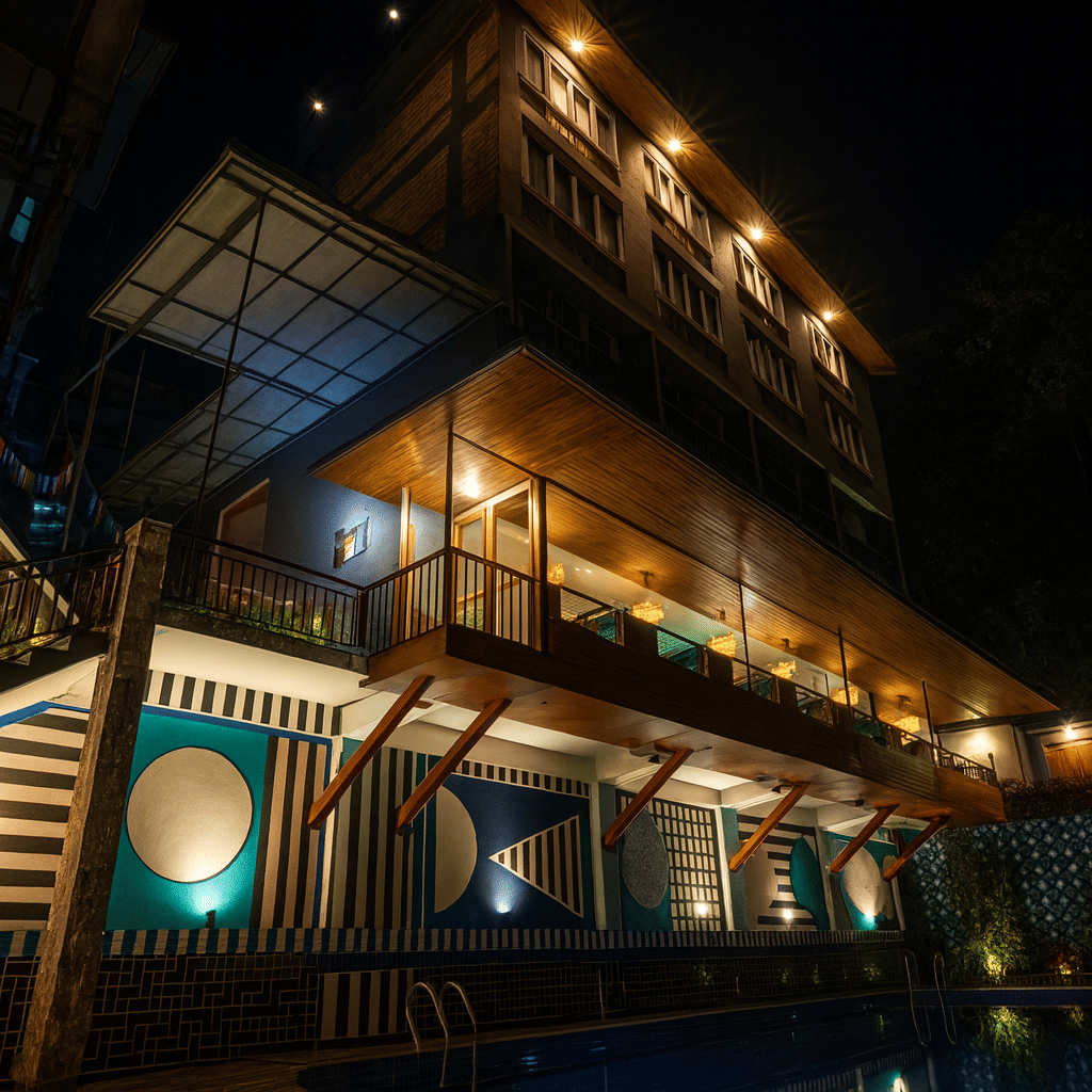 luxury-hotel-facade-night-view-gangtok
