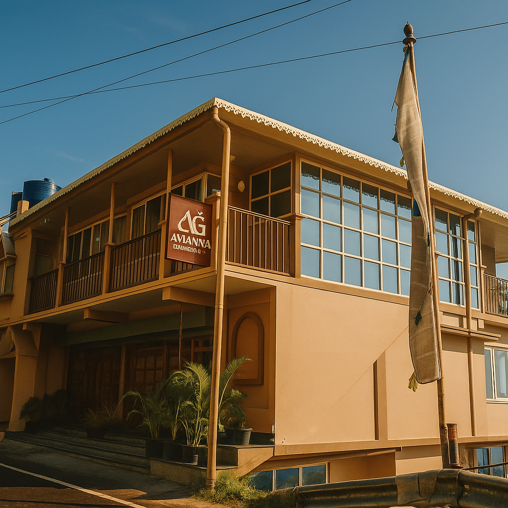 avianna windy house at sunny day