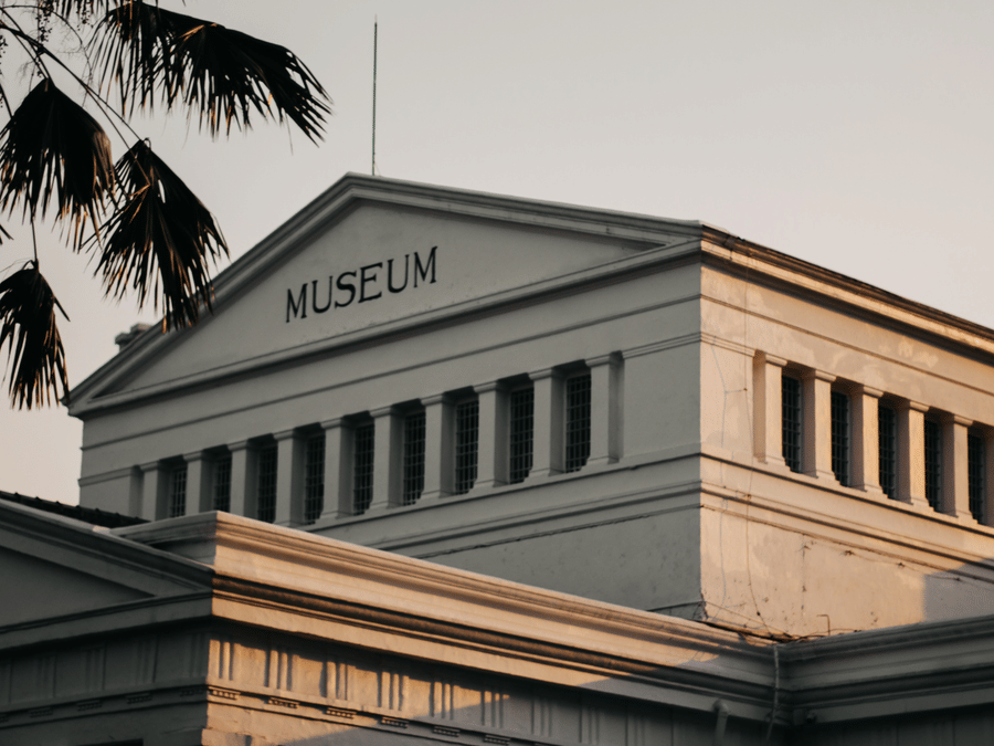 low-angle-photo-of-white-museum-during-golden-hour-1310110