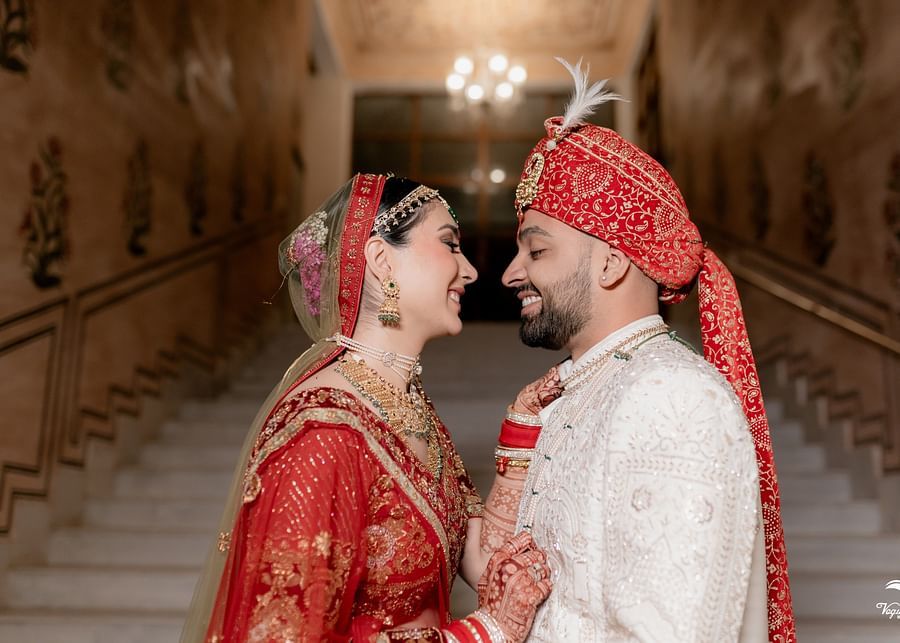 Wedding Shoot - Royal Staircase- Destintation Wedding in Jaipur - Hotel Umaid Palace - 6