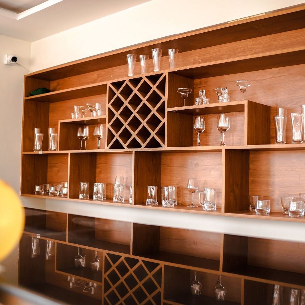 Bar counter at a bar of M Square Hotels and Resorts