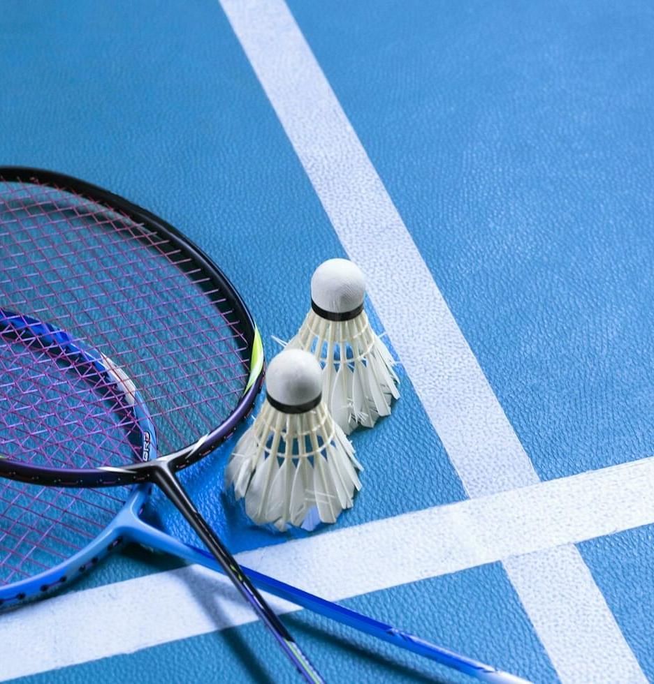 Two Badminton Rackets and shuttle cocks | Woodstock Resorts, Coorg