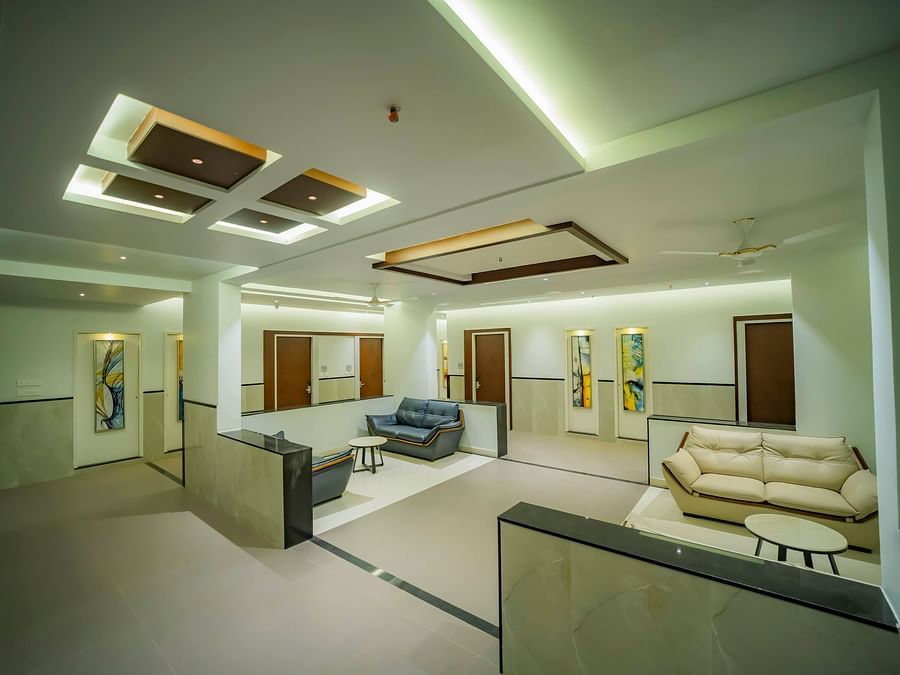 A view of the seating area of Hotel Kyriad Prestige, Ilkal