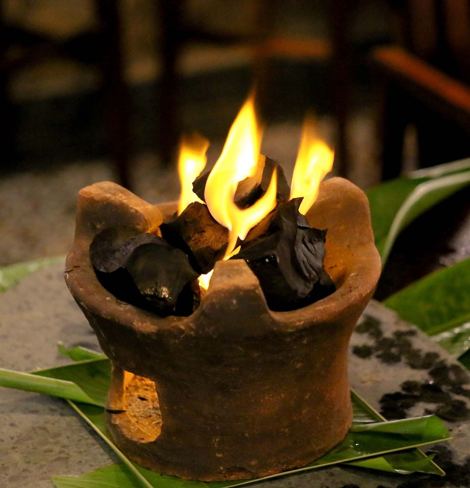An image of a burning pot - Alibu Resort Nha Thrang