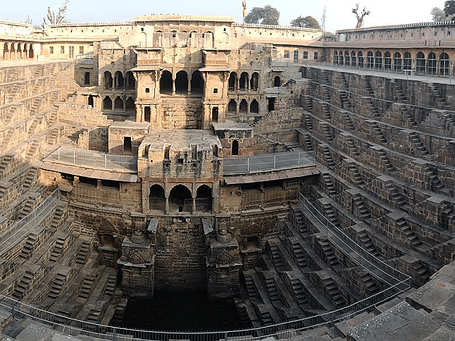 Image of Chand Baori Abhaneri taken from a far away angle - Utsav Camp Sariska