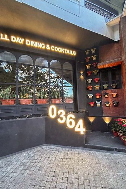 The exterior of an all-day dining and cocktails restaurant at Polo Hotel Shillong.
