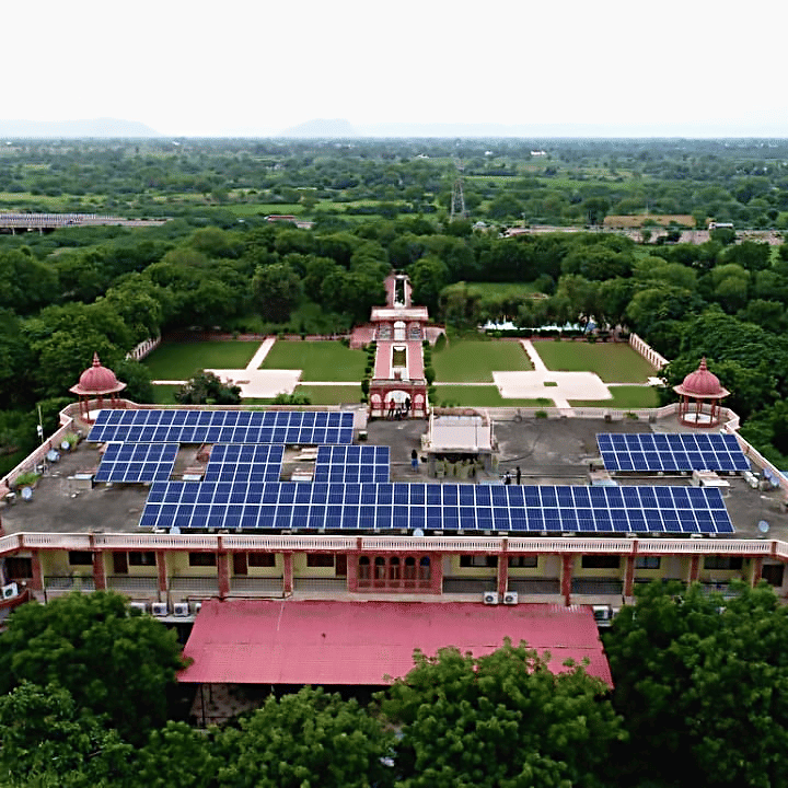 Solar panels at Umaid Palace