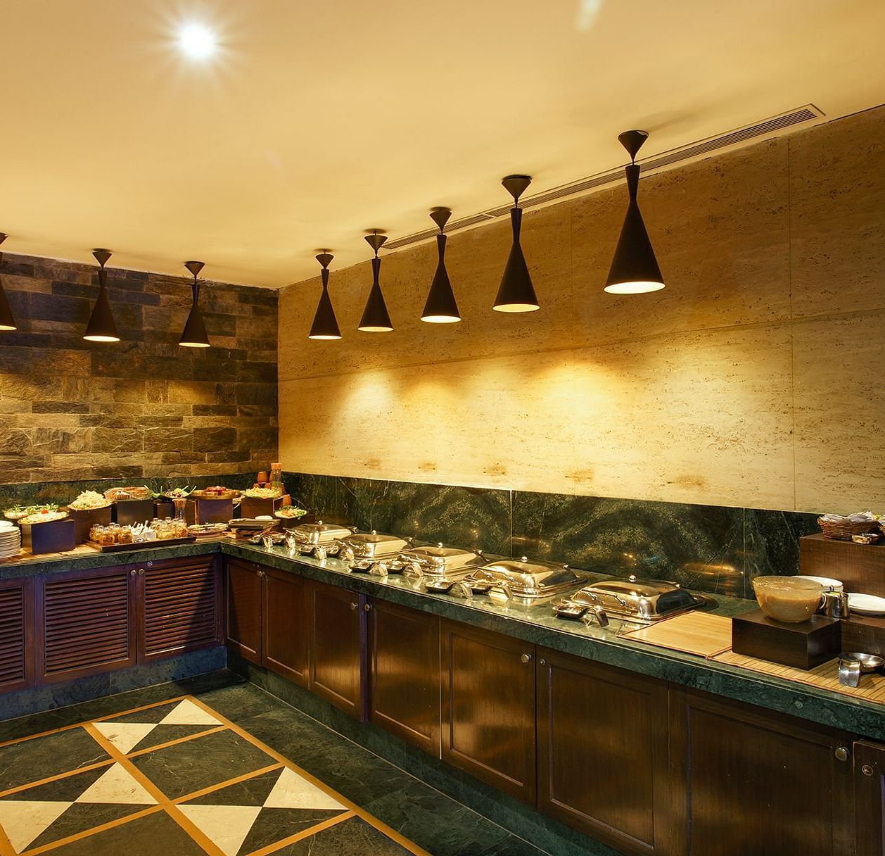 Multi-Cuisine Restaurant in Rishikesh Annapurna with a buffet setting - Ganga Lahari, Haridwar