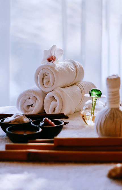 Image of a Spa with towels and essential amenities at Summit Chandertal Regency Hotel & Spa
