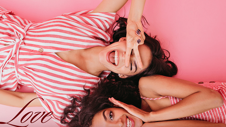 Galentine's Day offer image showcasing friendship, spa treatments, sparkling wine, gourmet dining, and luxury perks
