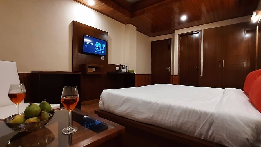 Low-angle shot of Premeir Room at Mastiff Xanadu, Manali