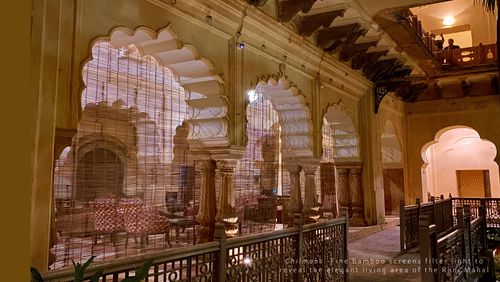 the interior of a heritage resort