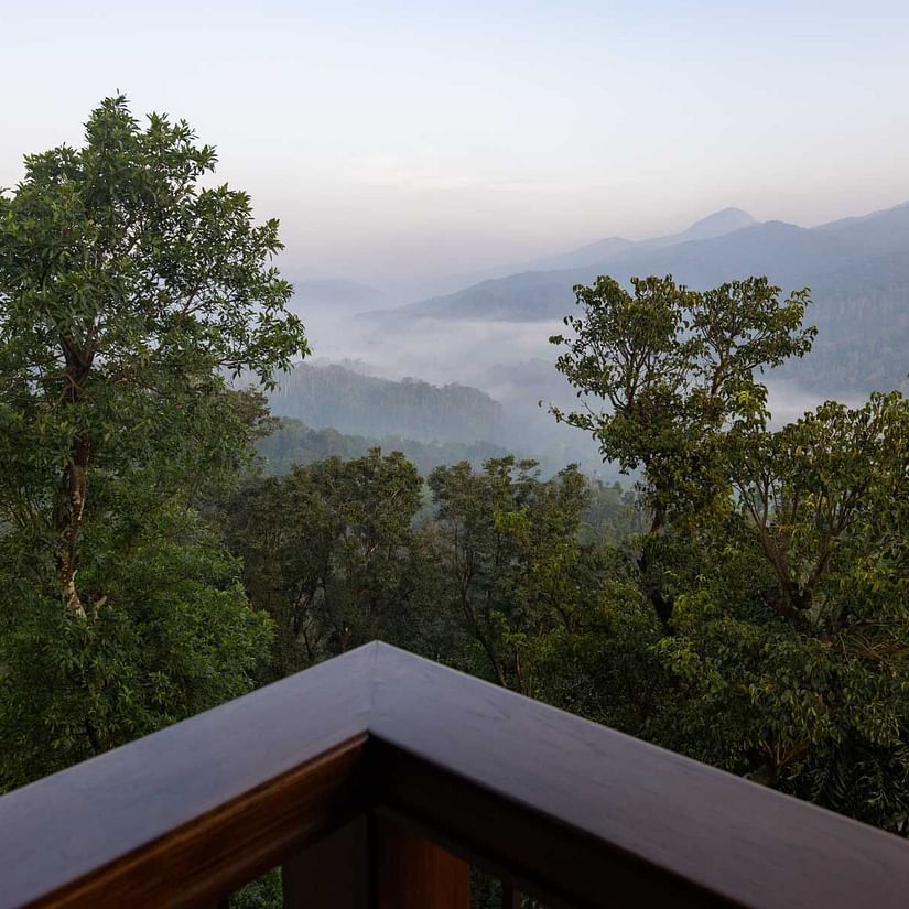 Serene hill view from Yashodhan Estates