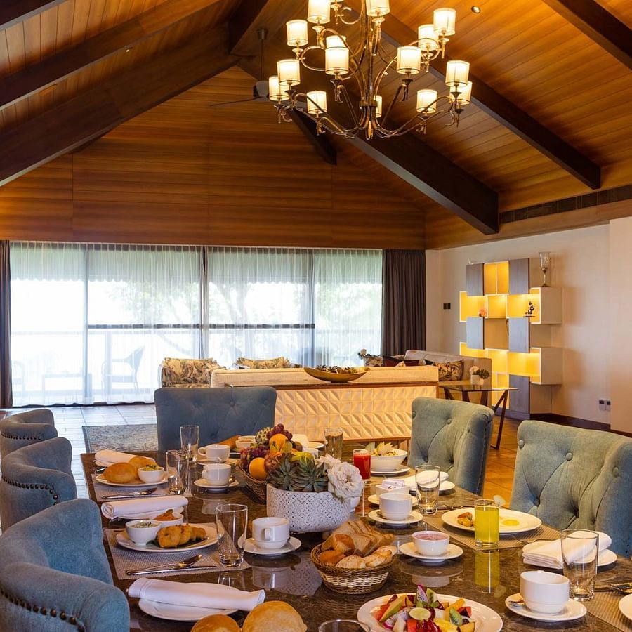 dining room at Golak by Denissons Presidential Villa, Madikeri