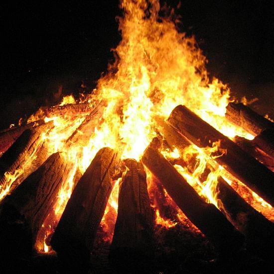A bonfire