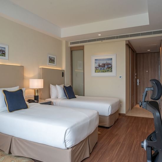 O By Tamara, Trivandrum - twin beds offered at one of the rooms in Trivandrum 1