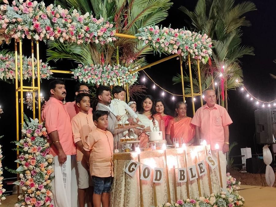 an image of a banquet space decorated for a wedding celebration
