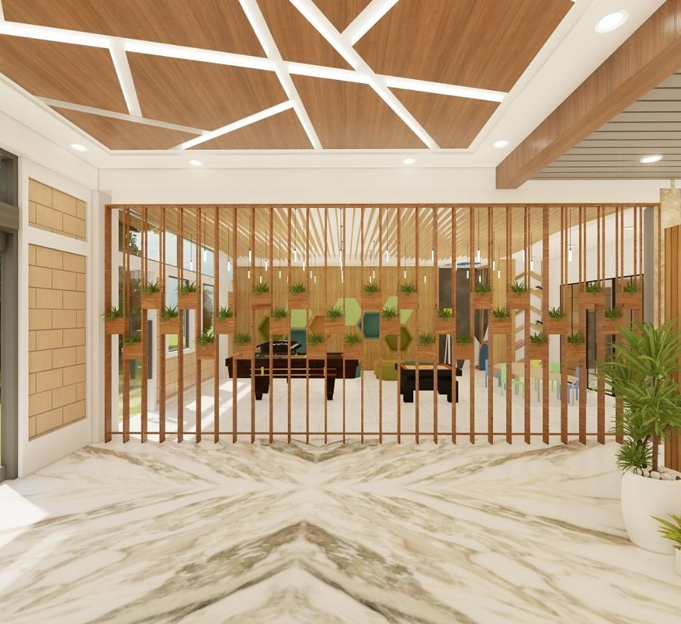 Lobby at Trishvam Symphony, Krishnagiri