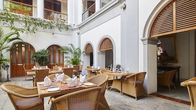 Courtyeard at Le Dupleix Pondicherry